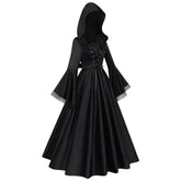 Plus Size Gothic Dress Renaissance Hooded Costume for Women Halloween Party Cosplay - Coscosmos